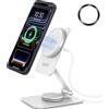 NeotrixQI Caricabatterie Wireless Magnetico per Samsung Galaxy S25 Ultra/S24, Supporto di Ricarica Mag-Safe da Viaggio PiegHevole per iPhone 16/15/14/Pixel 10/9 Pro/8, Supporto in Alluminio