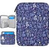 Dadanism 9-11 Custodia Protettiva Borsa Tablet Per iPad (A16) 11, iPad Air 11 M4/M3, iPad Pro 11 M5/M4, iPad 10a Gen 10,9, iPad 9/8/7a Gen 10,2, Galaxy Tab A11+ 11, Tab M11 11, Rami+Blu Scuro