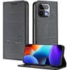 XINYEXIN Custodia per Realme 16 Pro Plus / 16 Pro+, Cover a Libro in Pelle PU con Blocco RFID, Slot per Carte, Supporto, Protezione Completa Antiurto - Nero