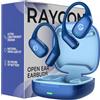 Raycon Essential Open Earbuds - True Wireless Open Ear Bluetooth 6.0 Cuffie, Ultra-Leggero, Comfort Hook Design, IPX5 Resistente all'acqua, 36 ore di durata della batteria (blu)