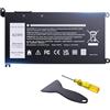 Oillvi YRDD6 - Batteria da 42 Wh per Dell Inspiron 5482 5485 7586 3583 5491 5591 5481 5593 5584 3310 3493 3582 3584 3593 3793 5480 580 1 559. 0 5493 5585 5594 5598 3501 Vostro 3491 VM732 42Wh