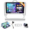 Inefala 8 Core 4+64GB Android 15 Autoradio per Ford Focus 2004-2011 Stereo 9 Pollici Schermo Touchscreen con Wireless Carplay Android Auto con Bluetooth, GPS, FM RDS, Retrocamera AHD