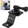 PULUZ Supporto per retrovisore moto, compatibile con Go Pro Hero 13, 12, 11, 10, supporto universale con morsetto, supporto in metallo per Insta360 X5, X4, X3/Accessori per fotocamera DJI Action Cam