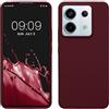 kwmobile Cover per Xiaomi Redmi Note 13 Pro 5G / Poco X6 5G Custodia - Back Case per Smartphone in Silicone TPU - Protezione Gommata - viola bordeaux