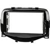 tomzz Audio 2455-003 Cornice radio doppio DIN compatibile con Toyota Aygo Citroen C1 Peugeot 108 dal 2014 Piano Black Lacquer