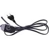 CABLEPELADO Cavo di alimentazione con regolatore Intensità Tipo C CEE7 | Sezione 0,75 mm² | HO3VVH2-F | Adatto per prese, reglette, alimentatori, portalampada | Nero | 1.80 metri
