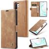 Sojlecyu Cover per Samsung Galaxy Note 10 Plus Custodia, a Libro Portafoglio in Premium Pelle PU Porta Carte Flip Case Supporto Protezione Case Cover per Samsung Galaxy Note 10 Plus, Marrone