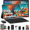 Dghrti Tablet Android 15, 30GB RAM 128GB ROM(TF 2TB Espandibile), 10 Pollici, 8000mAh, WIFI 5G/ GPS/BT5.0/OTG, Face ID, Widevine L1, Tablets Corpo in Metallo con Tastiera, Mouse, Custodia Protettiva -Grigio