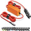 KFD Caricatore da auto universale da 118 W, per Asus Acer Chromebook Laptop Pavilion Compaq Dell Samsung Toshiba IBM Medion LG 12 V-24 V Dual Port Auto Caricatore accendisigari
