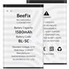 Beefix BL-5C Batteria, 1580mAh Batteria di ricambio di alta qualità - Compatibile con Nokia 100 1600 2310 3100 3110 3120 5030 6030 6230 6270 6600 N70, DIGITRADIO 1/2, TECHNIRADIO 6/RDR e altri.
