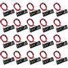 AEDIKO 20pcs A23 Supporto Batteria 23A Supporto con Cavi 12V Supporto Della Batteria Molla Clip Caso Nero Custodia In Plastica