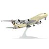 QIYUMOKE Modello di aereo 1/300 A380. Adatto per aerei Etihad A380 (30 cm) con supporto espositivo, può essere utilizzato come regalo o collezione per aeromobili