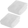 MOCNT 2 Pezzi Asciugamano in Microfibra 450GSM Panni in Microfibra per Auto Rapida Asciugatura Asciugamano Sport Assorbenti Asciugamani da Bagno Viaggio 40cm x 60cm Bianco