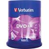 VERBATIM Dvd+R 100 UNIDADES 4.7GB 16x 43551