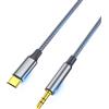 elzle Cavo da USB C a 3,5mm Jack 1,2m,Cavo da AUX a USB C,Cavo Jack USB C Audio Cavo Nylon Compatibile,con Samsung Galaxy S21 S20,Ultra Note 20,iPad Pro,Huawei,Per audio per auto,altoparlanti e cuffie