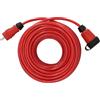 Brennenstuhl Prolunga professionale VQ 2200 IP44 (cavo da 25 m H07BQ-F 3G2,5 in rosso, uso in cantiere e uso permanente all'esterno, Made in Germany)