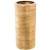 DRW Portaombrelli rotondo in ceramica in oro ruvido 50x25x25 cm