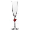 Stölzle Lausitz L'Amour Bicchieri da Champagne Satinati Set di 2, 175 ml - Eleganti Flûte in Cristallo Ideali per Prosecco & Spumante - Vetro Cristallo Senza Piombo - Lavabili in Lavastoviglie