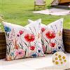 Aisybaklyn Cuscini Divano 50x50 Federa per Cuscino Fodere Copricuscino per Divano Federe Copri Copricuscini Cucina Camera Balcone Set Da 2 Rosso Giallo Fiori Blu Rosa Adatto per Primavera Estate