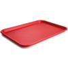Lacor - 66992 - Vassoio per servizio fast food, vassoio per alimenti, polipropilene, senza BPA, impilabile, resistente, superficie antiscivolo, lavabile in lavastoviglie, colore rosso, 45x35 cm