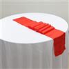 CNFQ - 10 runner per tavolo, in raso, decorazione sala da matrimonio, 275 x 30 cm (rosso)