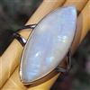 Attraente Luna Gemma 925 Argento Sterling Artigianale Anello Tutte le Misure A-1