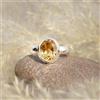 Aesthetic Limone Topazio Gemma 925 Argento Sterling Mano Anello Tutte le Misure