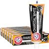 ARM & HAMMER 6 X Arm & Hammer Charcoal White dentifricio 75 ml - 6 pezzi per confezione