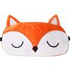 LATRAT Animali Maschera di Sonno, 3D Morbido Soffice Cartone Animato Maschera Occhi per Bambini Uomini Donne Viaggio Pisolino, Volpe