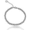 inSCINTILLE Bracciale a Palline Luna in Acciaio Inossidabile (Argento, 0.70)