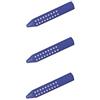 Faber-Castell - Gomma triangolare Grip 2001, 3x blu, 187101 - Dreieckradierer Grip 2001, rot