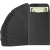 PATIKIL Buste per Soldi, 25Pz 8.89x5.7cm Buste Porta Denaro Busta Soldi Piccole per Contanti Lettera per Risparmio Regali Monete Assegni Biglietti Gioielli Passaporto Carta, Nero