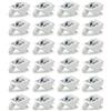 Schroovifix Ricambio per Ikea #101558 (PAX BILLY KOMPLEMENT) Supporto/supporto (bianco) (24 pezzi)