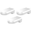 Exen DS-1294ZJ Kit 3 pezzi - Staffa di montaggio a parete per telecamere PTZ. Colore bianco, lunghezza: 230 mm, larghezza: 130 mm, altezza: 80 mm