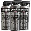 JENOLITE Lubrificante spray in silicone | Lubrificante multiuso ad alte prestazioni | 3 x 400 ml | Resistente al calore, respinge sporco e umidità, lubrificante atossico