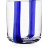 Ichendorf Milano Tumbler, Blu e Azzurro U, Collezione Gesti, 35 cl, Vetro Soffiato a Bocca, Rifinito a Mano