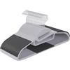 Relaxdays Set di 20 grucce gommate Antiscivolo con Barra, Apertura a U, portacravatte, salvaspazio, Grigio 22.5x41.5x0.5