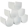 Alessi Noè GIA13 - Portabottiglie di Design in Resina Termoplastica, Bianco