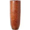 DRW Vaso rotondo da pavimento in ceramica in marrone ruvido 80x30x30 cm