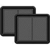 Iron Gate IRONGATE - Set di 2 tappetini per bagagliaio, resistenti, multiuso, in gomma nera, per tutte le stagioni, per interni ed esterni, ingresso, garage, animali domestici, progetti di pulizia, 40,6 x 45,7