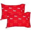 College Covers Everything Comfy Nebraska Cornhuskers coppia di federe, standard, 50,8 x 76,2 cm, include 2 federe