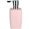 Spirella Dispenser di Sapone in Ceramica retrò Rosa Pastello