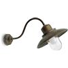 Moretti luce - Lampada da parete Patio 1351, ottone-antichizzato-ramato-ottone-antichizzato-ramato-0-del-prezzo, vetro-trasparente-0e
