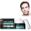 Pemarlis 50g Collagene uomo anti-invecchiamento crema viso, Mens Anti-Aging Crema rughe crema viso Collagene idrolizzato, Collagene uomo anti-invecchiamento creme rughe