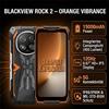 Blackview Cellulare outdoor Blackview ROCK 2: 5G, batteria da 15.000 mAh, Android 16, 24 GB di RAM, 256 GB di ROM, display da 6,67" a 120 Hz, ricarica rapida da 33 W, NFC, smartphone resistente