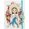 DRW Set di 4 quaderni della Madonna di Lourdes per bambini, formato A7, 15 x 3 x 21 cm