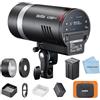 Godox AD300Pro II AD300ProII Flash per esterni, sincronizzazione one-tap con Godox X3 Pro/X3 Trigger, 300 Ws 2.4G TTL HSS 1/8000s Studio Flash Monolight, 0.01-1.5s Riciclo/16 gruppi di colori/12 W