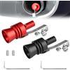VTYTZZ 2 pezzi di amplificatore di suono per marmitta, amplificatore di suono, lega di alluminio auto turbo, fischietto simulatore di suono turbo, scarico, suono turbo auto, per tutte le vetture