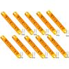 VEQENMOT 10pcs Luce di Posizione Laterale gialli - Luci di posizione laterali impermeabili a 9 LED 12-24 V per rimorchio, camion, barca, camper, furgone - Luci di ingombro posteriori anteriori/posteriori