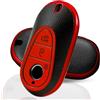 KULCSOK Custodia portachiavi per Mercedes Classe C Classe S MB GLC EQS EQE 300 350 450 500 560 580 2020-2024 Custodia portachiavi regalo portachiavi in TPU 3 pulsanti C rosso